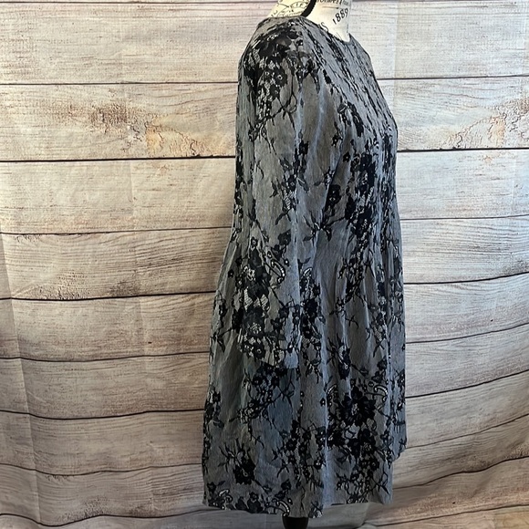 Club Monaco Silk Dress Long Sleeve Sheer Slip Size 6 - Picture 4 of 11